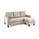 60-29293 GERSON sofa with ottoman, color: beige