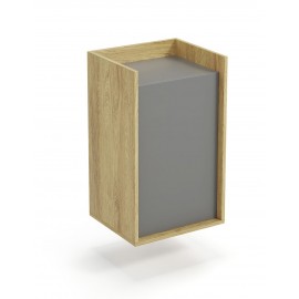 60-22426 MOBIUS cabinet 1D color: hikora oak/grey DIOMMI V-PL-MOBIUS-SZAFKA_1D-SZARY