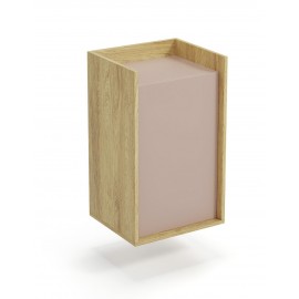 60-22422 MOBIUS cabinet 1D color: hikora oak/white DIOMMI V-PL-MOBIUS-SZAFKA_1D-ANT.RÓŻ