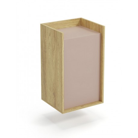 60-22422 MOBIUS cabinet 1D color: hikora oak/white DIOMMI V-PL-MOBIUS-SZAFKA_1D-ANT.RÓŻ