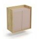 60-22427 MOBIUS cabinet 2D color: hikora oak/white DIOMMI V-PL-MOBIUS-SZAFKA_2D-ANT.RÓŻ