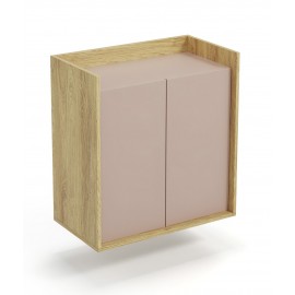 60-22427 MOBIUS cabinet 2D color: hikora oak/white DIOMMI V-PL-MOBIUS-SZAFKA_2D-ANT.RÓŻ