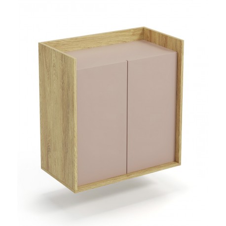 60-22427 MOBIUS cabinet 2D color: hikora oak/white DIOMMI V-PL-MOBIUS-SZAFKA_2D-ANT.RÓŻ