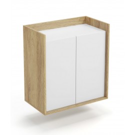 60-22428 MOBIUS cabinet 2D color: hikora oak/white DIOMMI V-PL-MOBIUS-SZAFKA_2D-BIEL