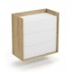 60-22387 MOBIUS chest 3S color: hikora oak/white DIOMMI V-PL-MOBIUS-KOMODA_3S-BIEL