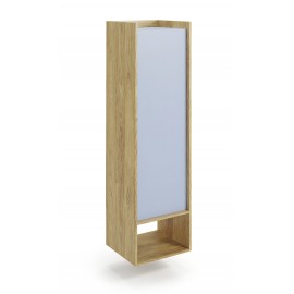 60-22397 MOBIUS regal 1D color: hikora oak/light blue DIOMMI V-PL-MOBIUS-REGAŁ_1D-NIEBIESKI