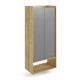 60-22403 MOBIUS regal 2D color: hikora oak/grey DIOMMI V-PL-MOBIUS-REGAŁ_2D-SZARY