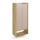 60-22399 MOBIUS regal 2D color: hikora oak/white DIOMMI V-PL-MOBIUS-REGAŁ_2D-ANT.RÓŻ