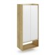 60-22400 MOBIUS regal 2D color: hikora oak/white DIOMMI V-PL-MOBIUS-REGAŁ_2D-BIEL