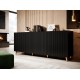 60-19843 PAFOS chest of drawers 200 4D black/black DIOMMI CAMA-PAFOS-KOM-200-CZ/CZ
