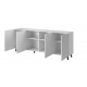 60-19842 PAFOS chest of drawers 200 4D DIOMMI CAMA-PAFOS-KOM-200-BI/BI