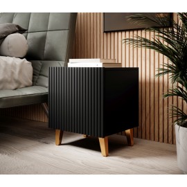 60-19861 PAFOS night stand black/black DIOMMI CAMA-PAFOS-SZAFKI-NOCNE-CZ/CZ