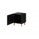 60-19861 PAFOS night stand black/black DIOMMI CAMA-PAFOS-SZAFKI-NOCNE-CZ/CZ