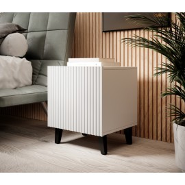 60-19860 PAFOS night stand white/white DIOMMI CAMA-PAFOS-SZAFKI-NOCNE-BI/BI