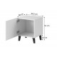 60-19860 PAFOS night stand white/white DIOMMI CAMA-PAFOS-SZAFKI-NOCNE-BI/BI