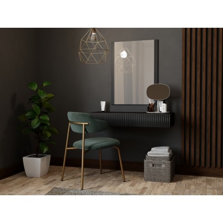 60-19863 PAFOS vanity table ( hanging ) and mirror BLACK/BLACK DIOMMI CAMA-PAFOS-TOALETKA-CZ/CZ