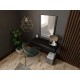60-19863 PAFOS vanity table ( hanging ) and mirror BLACK/BLACK DIOMMI CAMA-PAFOS-TOALETKA-CZ/CZ