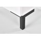 60-22700 SILVIA bedside table, white - black DIOMMI V-PL-SILVIA-SZAFKA_N-BIAŁY/CZARNY