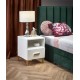 60-22701 SILVIA bedside table, white - gold DIOMMI V-PL-SILVIA-SZAFKA_N-BIAŁY/ZŁOTY