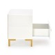 60-22701 SILVIA bedside table, white - gold DIOMMI V-PL-SILVIA-SZAFKA_N-BIAŁY/ZŁOTY