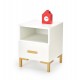 60-22701 SILVIA bedside table, white - gold DIOMMI V-PL-SILVIA-SZAFKA_N-BIAŁY/ZŁOTY