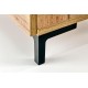 60-22702 SILVIA bedside table, wotan oak - black DIOMMI V-PL-SILVIA-SZAFKA_N-WOTAN/CZARNY