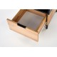60-22702 SILVIA bedside table, wotan oak - black DIOMMI V-PL-SILVIA-SZAFKA_N-WOTAN/CZARNY