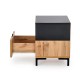 60-22702 SILVIA bedside table, wotan oak - black DIOMMI V-PL-SILVIA-SZAFKA_N-WOTAN/CZARNY