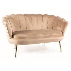 80-3201 SOFA CAMELLIA 2 VELVET BEŻOWY BLUVEL 28/ZŁOTY