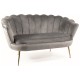 80-3218 SOFA CAMELLIA 2 VELVET SZARY BLUVEL 14/ZŁOTY