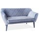 80-2889 SOFA KARO 2 VELVET SZARY BLUVEL 14 / BUK
