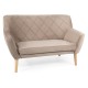 80-2839 SOFA KIER 2 VELVET C. BEŻ BLUVEL 40 / BUK