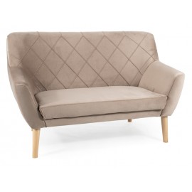 80-2839 SOFA KIER 2 VELVET C. BEŻ BLUVEL 40 / BUK