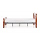 60-21948 VERONICA bed 90 cm color: ant. cherry/black DIOMMI V-CH-VERONICA_90CM-LOZ