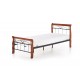 60-21948 VERONICA bed 90 cm color: ant. cherry/black DIOMMI V-CH-VERONICA_90CM-LOZ