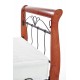 60-21948 VERONICA bed 90 cm color: ant. cherry/black DIOMMI V-CH-VERONICA_90CM-LOZ