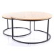 80-1536 BENCH ATLANTA II OAK/BLACK (SET) DIOMMI ATLANTAIID2CZ
