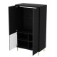 60-29343 BULLET S-1 wardrobe, black / gold