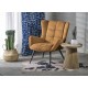 60-29278 BYRON leisure chair, mustard