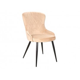 80-1982 CHAIR LOTUS VELVET BLACK FRAME / BEIGE BLUVEL 28 DIOMMI LOTUSVCBE