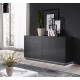 60-19888 chest of drwewr KOM2D  REJA graphite gloss/graphite gloss DIOMMI CAMA-REJA-KOM2D-GRA/GRA