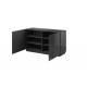 60-19888 chest of drwewr KOM2D  REJA graphite gloss/graphite gloss DIOMMI CAMA-REJA-KOM2D-GRA/GRA