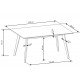 60-20536 CORDOBA table + 4 chairs DIOMMI V-CH-CORDOBA-ZESTAW