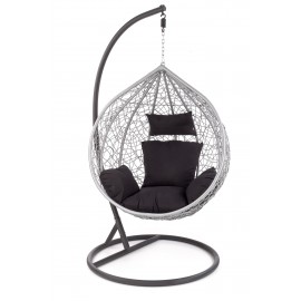 60-20622 EGGY garden chair black / grey DIOMMI V-CH-EGGY-FOT