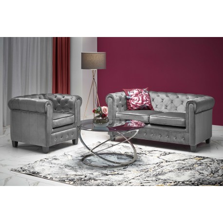 60-20644 ERIKSEN  leisure armchair grey / black DIOMMI V-CH-ERIKSEN-FOT-POPIELATY