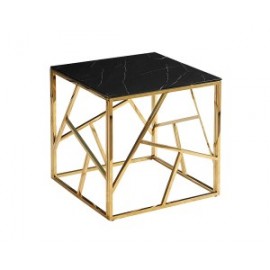 80-1759 ESCADA B II TABLE II ΜΑΡΜΑΡΟ ΕΦΕ ΜΑΥΡΟ / ΧΡΥΣΟ 55X55 DIOMMI ESCADABCZMAZL