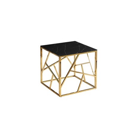 80-1759 ESCADA B II TABLE II ΜΑΡΜΑΡΟ ΕΦΕ ΜΑΥΡΟ / ΧΡΥΣΟ 55X55 DIOMMI ESCADABCZMAZL