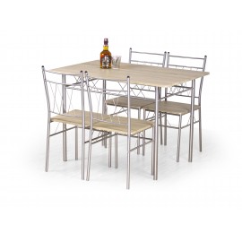 60-20663 FAUST set + 4 chairs color: sonoma oak DIOMMI V-CH-FAUST-ZESTAW