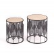 60-20694 FOLLA set of 2 c. tables DIOMMI V-CH-FOLLA-LAW-CZARNY