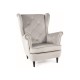 80-2836 FOTEL LADY VELVET J. SZARY BLUVEL 03 / WENGE
